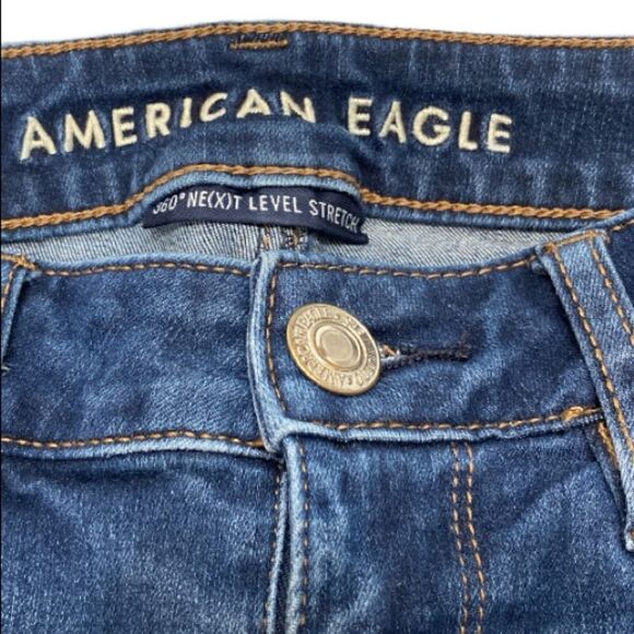 American Eagle Ripped Hi Rise Jegging Jeans Size 0 W25 - Picture 4 of 5